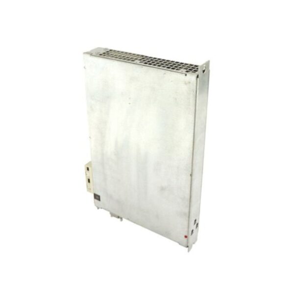 Side profile of Siemens 6SN1123-1AA00-0CA1 SIMODRIVE module showing slim design and cooling vents – industrial automation component for sale and repair services.