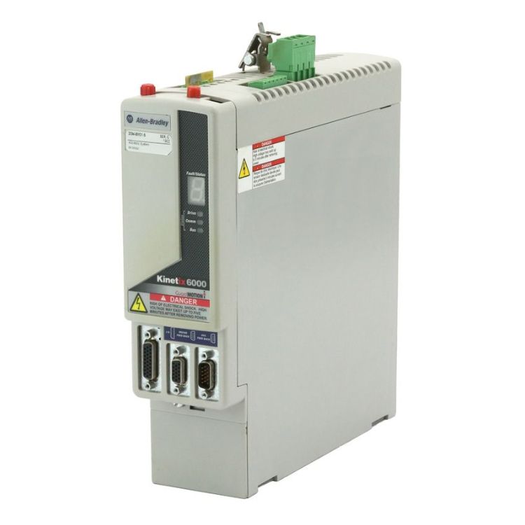 Faulty Allen-Bradley 2094-BM01-S servo drive module requiring repair. Ship your failed 2094-BM01-S unit to Neutronic Technologies for reliable industrial drive repair.